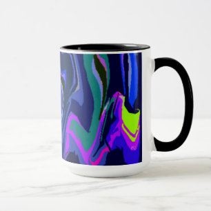 Rythme de couleur 3 Mug bleu