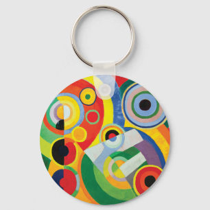 Rythme Joie de Vivre by Robert Delaunay Keychain