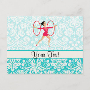 Rythmic Gymnastics Hoops Postcard