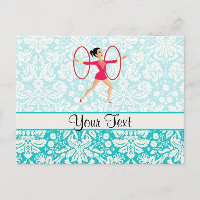 Rythmic Gymnastics Hoops Postcard (Front)