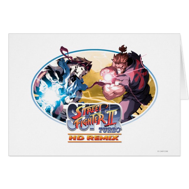 Ryu contre Akuma (Devant horizontal)