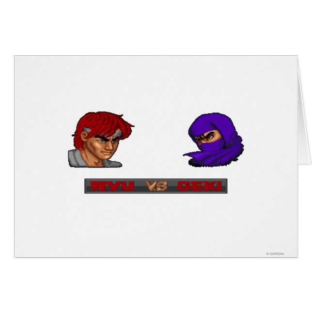 Ryu contre Geki (Devant horizontal)