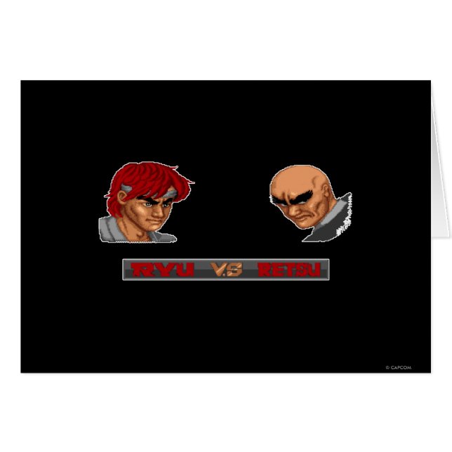 Ryu contre Retsu (Devant horizontal)