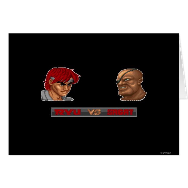 Ryu contre Sagat (Devant horizontal)
