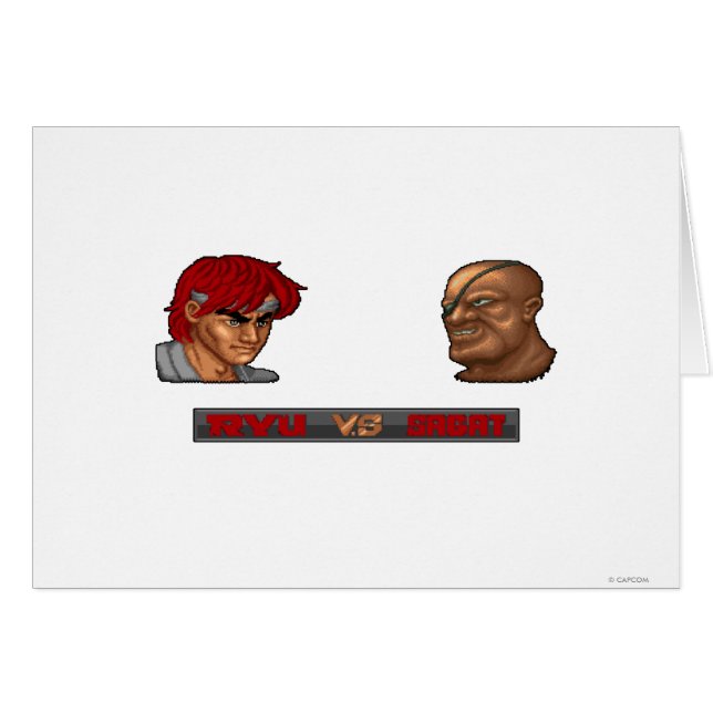 Ryu contre Sagat (Devant horizontal)