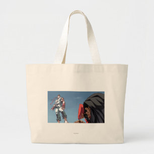 Ryu Defeat Bison Large Tote Bag