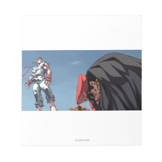 Ryu Defeat Bison Notepad (Front)