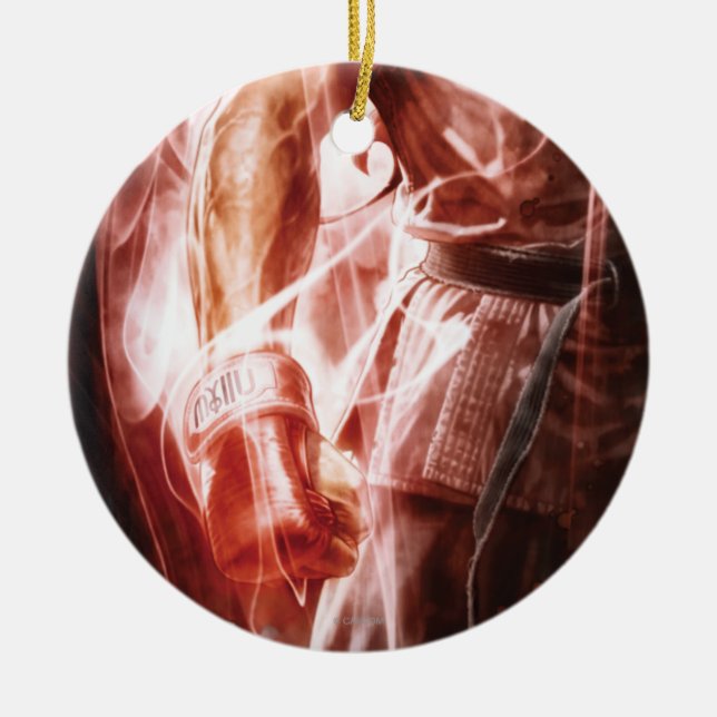Ryu Glowing Right Arm Ceramic Ornament (Front)