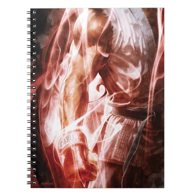 Ryu Glowing Right Arm Notebook (Front)