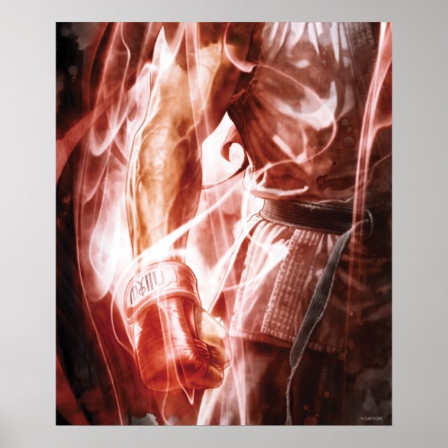 Ryu Glowing Right Arm Poster (Front)