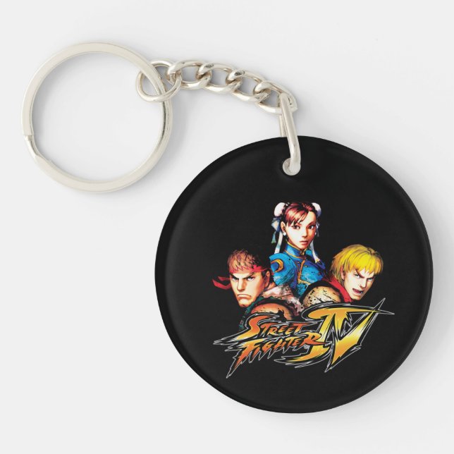 Ryu, Ken & Chun-Li Keychain (Front)
