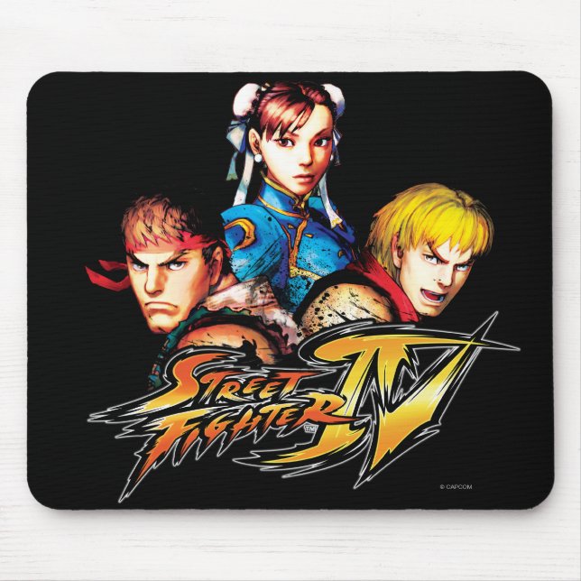 Ryu, Ken & Chun-Li Mouse Pad (Front)