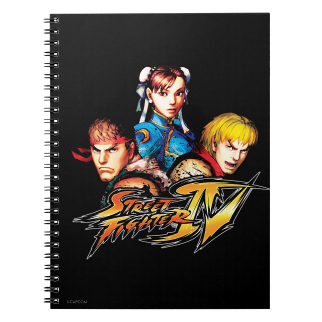 Ryu, Ken & Chun-Li Notebook (Front)