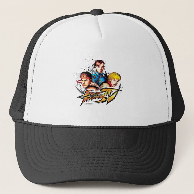 Ryu, Ken & Chun-Li Trucker Hat (Front)