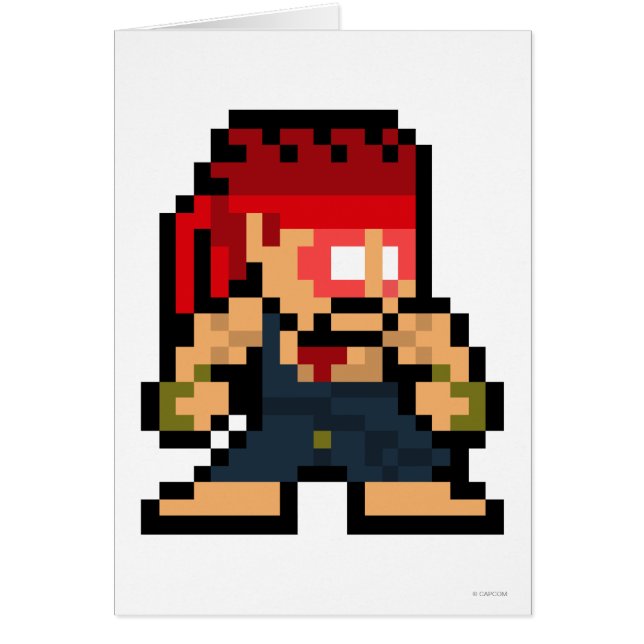 Ryu mauvais à 8 bits (Devant)
