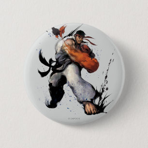 Ryu Punch 2 Inch Round Button