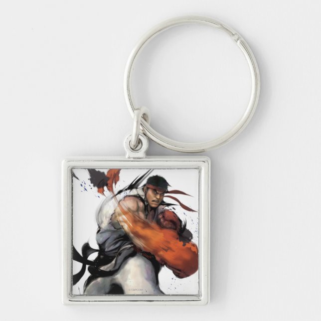 Ryu Punch Keychain (Front)