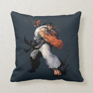 Ryu Punch Throw Pillow