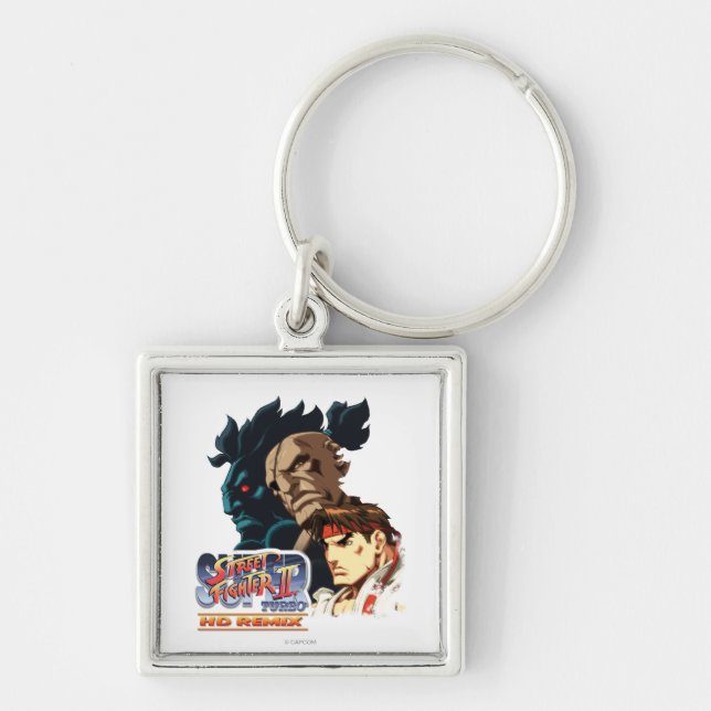 Ryu, Sagat & Akuma Keychain (Front)