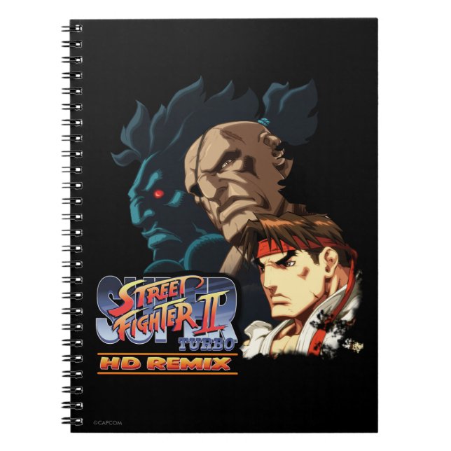 Ryu, Sagat & Akuma Notebook (Front)