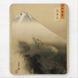 Ryu Sho Ten Dragon Rising to Heaven by Ogata Gekko Mouse Pad