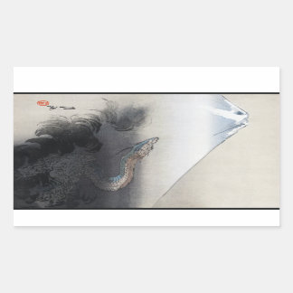 Ryu Shoten: Ascending Dragon over Fuji, Japan Sticker