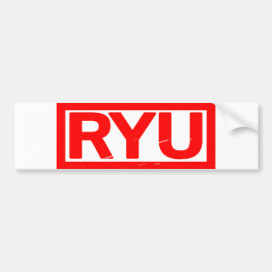 Ryu Stamp Bumper Sticker