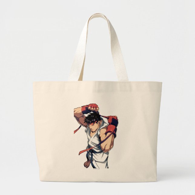 Ryu Tying Headband Large Tote Bag (Front)