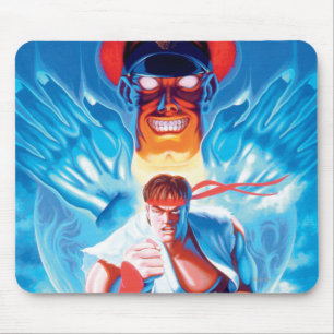 Ryu Versus Bison Mouse Pad