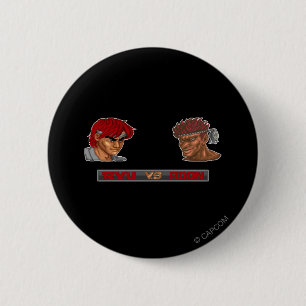Ryu Vs Adon 2 Inch Round Button