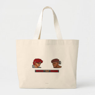Ryu Vs Adon Large Tote Bag