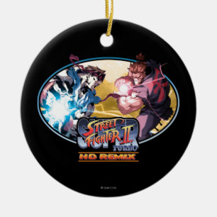 Ryu Vs Akuma 2 Ceramic Ornament