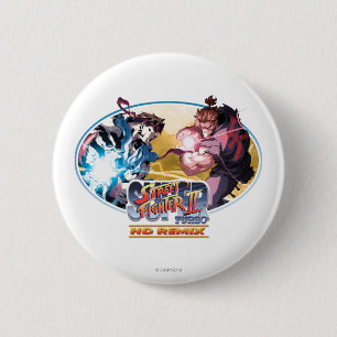 Ryu Vs Akuma 2 Inch Round Button