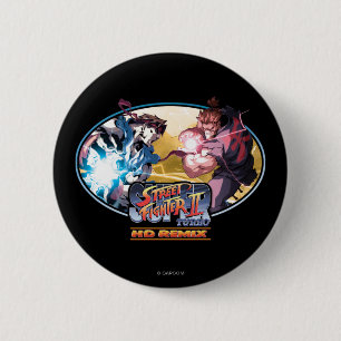 Ryu Vs Akuma 2 Inch Round Button