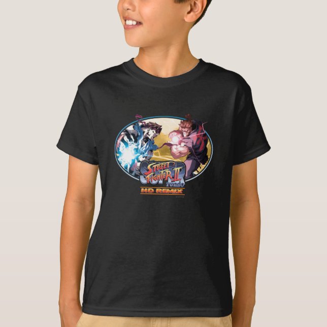 Ryu Vs Akuma 2 T-Shirt (Front)