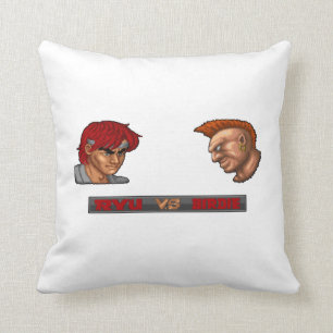 Ryu Vs Birdie 2 Throw Pillow