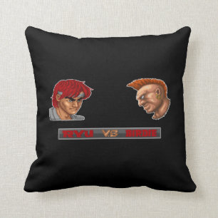 Ryu Vs Birdie Throw Pillow