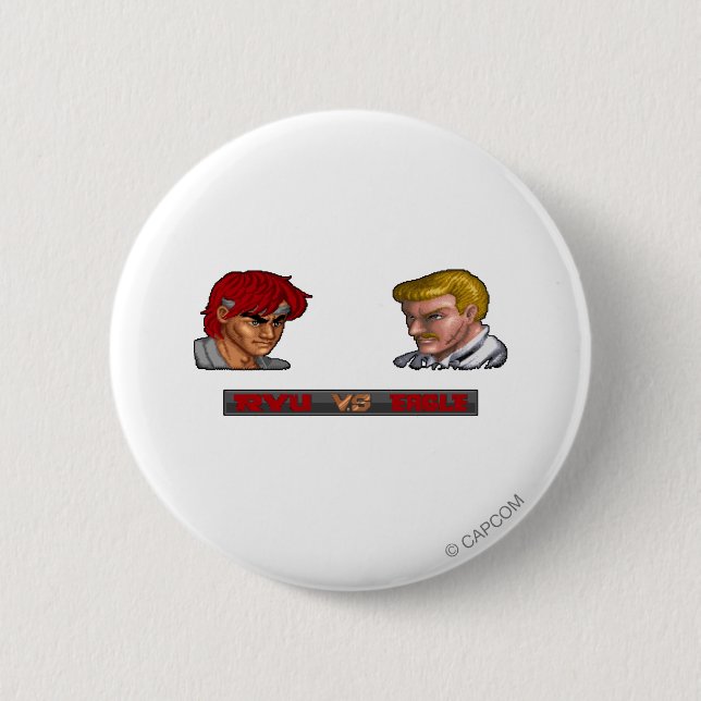 Ryu Vs Eagle 2 Inch Round Button (Front)