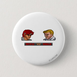 Ryu Vs Eagle 2 Inch Round Button