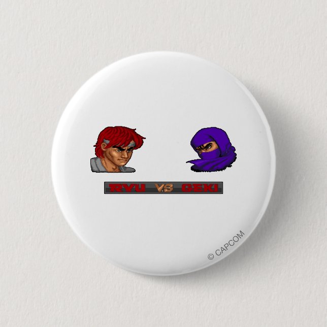 Ryu Vs Geki 2 Inch Round Button (Front)