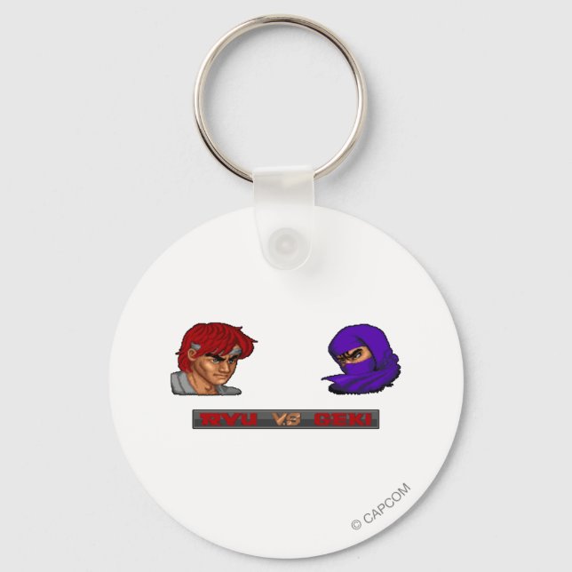 Ryu Vs Geki Keychain (Front)