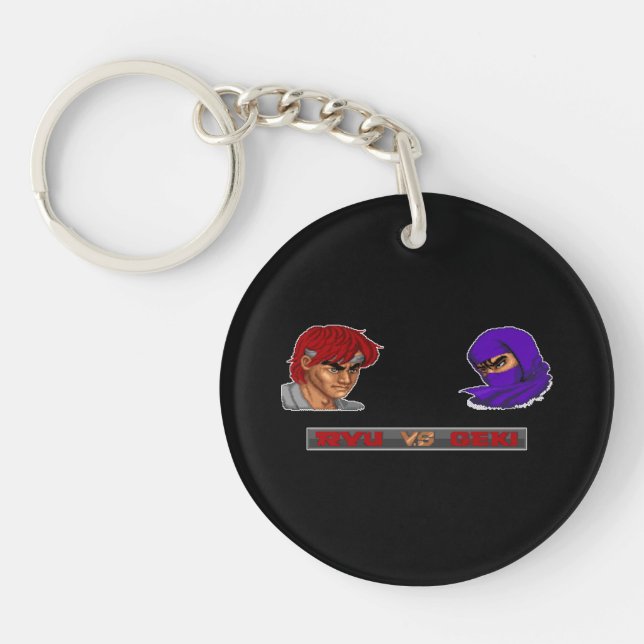 Ryu Vs Geki Keychain (Front)