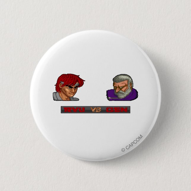 Ryu Vs Gen 2 Inch Round Button (Front)
