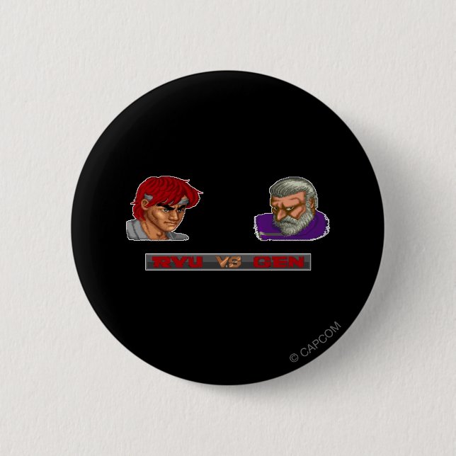 Ryu Vs Gen 2 Inch Round Button (Front)