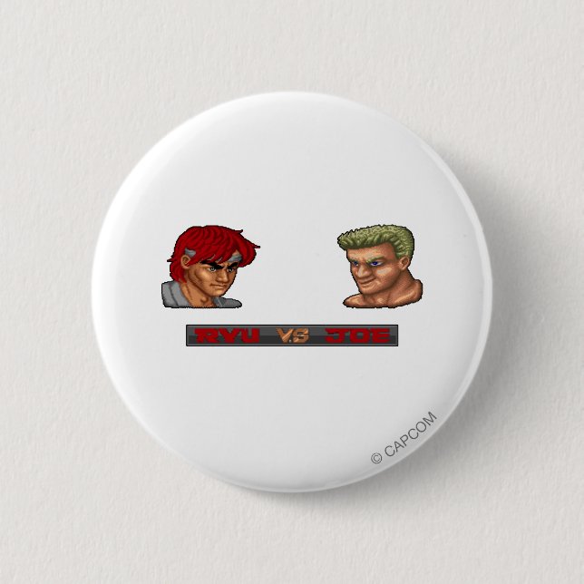 Ryu Vs Joe 2 Inch Round Button (Front)