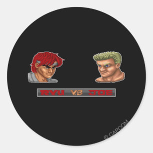 Ryu Vs Joe Classic Round Sticker