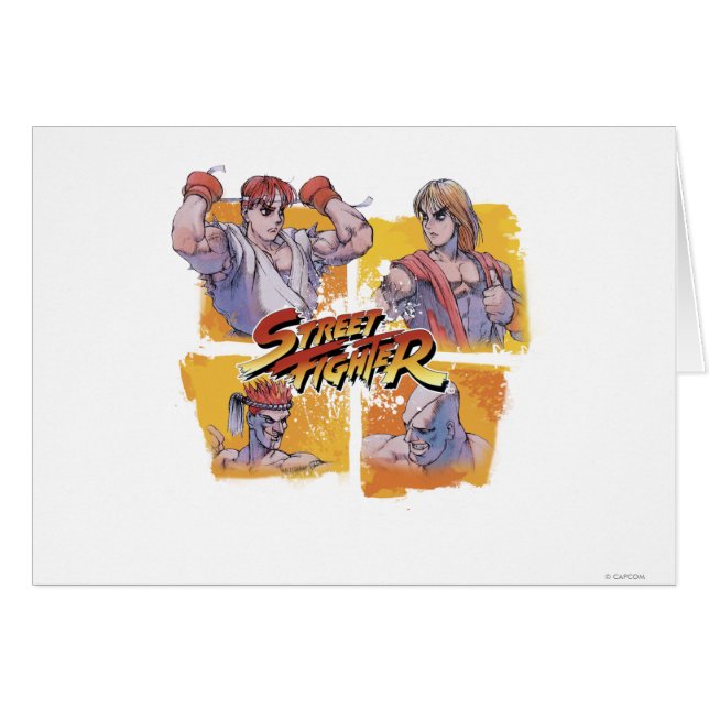 Ryu Vs Ken & Adon Vs Sagat (Front Horizontal)