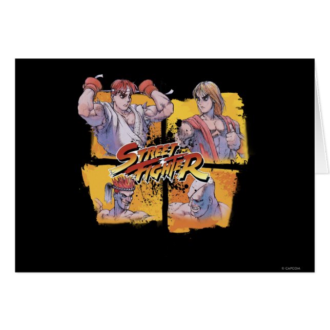 Ryu Vs Ken & Adon Vs Sagat (Front Horizontal)