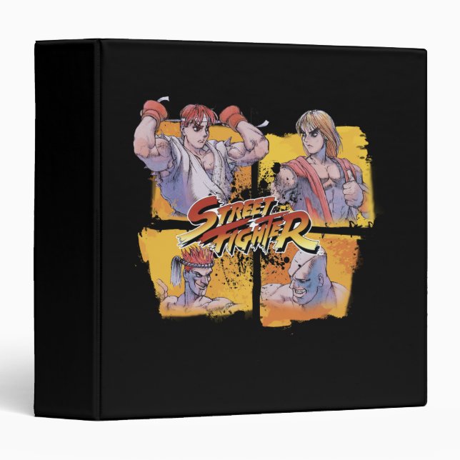 Ryu Vs Ken & Adon Vs Sagat Binder (Front/Spine)