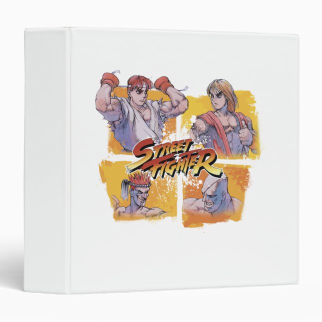 Ryu Vs Ken & Adon Vs Sagat Binder (Front/Spine)
